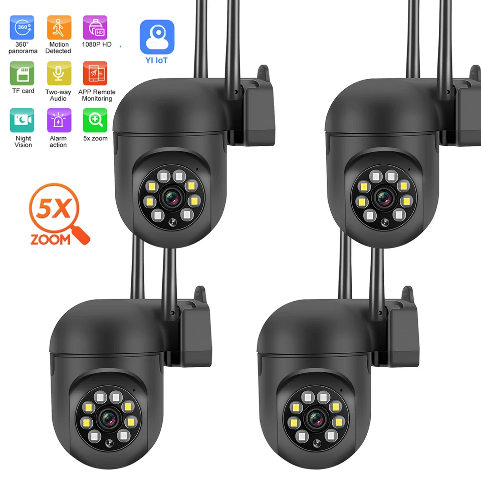 1/4X 5G CCTV IP Camera Wireless WIFI outdoor HD PTZ Smart Home Security IR Cam - Image 1 of 4
