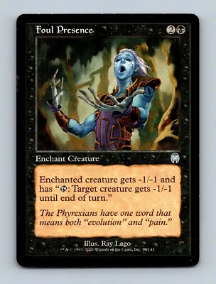 Magic The Gathering MTG Foul Presence 39/143 Apocalypse Card 2001 - Image 1 of 2