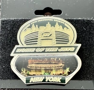 PIN NY JETS TEMPORADA INAUGURAL 2010 NFL FÚTBOL AMERICANO METLIFE ESTADIO CASA - Imagen 1 de 3
