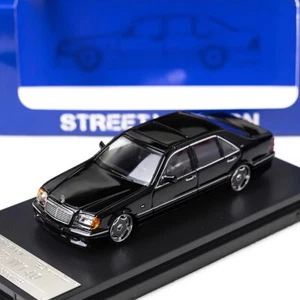 Street Weapon 1/64 Scale Mercedes-Benz S600 W140 1991 Black Diecast Car Model To - Picture 1 of 6