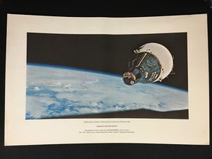 McDonnell GEMINI SPACECRAFT Poster Print NASA 1st Space Rendezvous Spacecraft - Picture 1 of 4