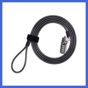 Combinación de seguridad antirrobo para computadora portátil portátil bloqueo de cable de 4 dígitos bloqueo de contraseña - Imagen 1 de 11