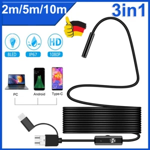 2-10m wasserdichte HD Endoskop USB Typ-C Endoskop Inspektionskamera für Android - Bild 1 von 22