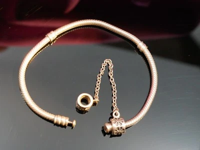 Pandora 925 Silber Armband ALE Verschluss Defekt Für Bastler Schlangen Kette Top - Bild 1 von 4