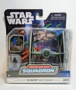 Star Wars Micro Galaxy Squadron TIE FIGHTER BATTLE DAMAGE #0033 NEW - Picture 1 of 5
