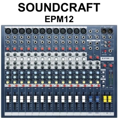 SOUNDCRAFT EPM12 High Performance 12 Channel Audio Mixer - Image 1 of 4