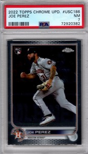 2022 Topps Chrome Update Joe Perez Rookie PSA 7 (Low POP)