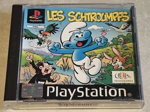 LES SCHTROUMPFS SONY PS1 PLAYSTATION 1 SLIM PS2 PS3 - Picture 1 of 4