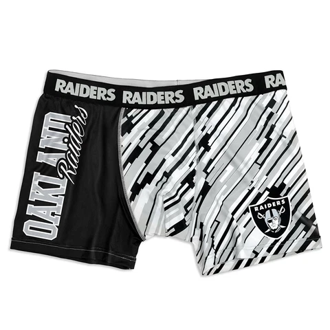 NFL Oakland Raiders Wordmark Underwear Black Cover