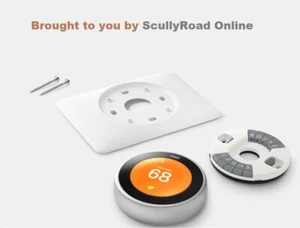 Google Nest 3rd Generation Learning Thermostat -- T3007ES Stainless Steel w/Base - Picture 1 of 6