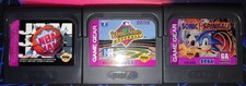 3 Sega Game Gear games NBA Jam, Sonic Spinball & World Series Baseball