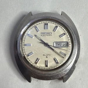 Vintage Seiko EL-370 Armbanduhr braucht Batterie - Bild 1 von 9