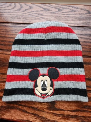 Gorro de Mickey Mouse de 2T a 5T para niños Disney tejido a rayas multicolor Foto 1 de 4