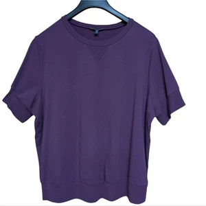 Felpa standard universale manica corta French Terry vino bacche taglia media - Foto 1 di 9