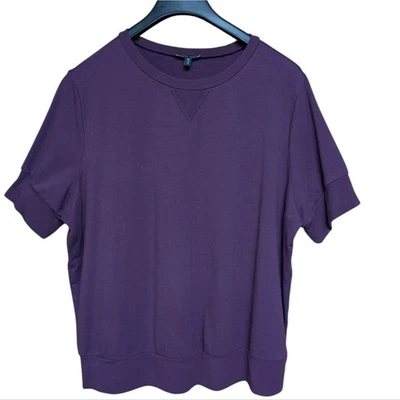 Sudadera Universal Estándar Manga Corta Terry Francés Berry Wine Talla Mediana Foto 1 de 4