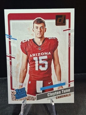 Clayton Tune #302 Canvas- Rated Rookie  2023 Panini Donruss  - Image 1 of 4