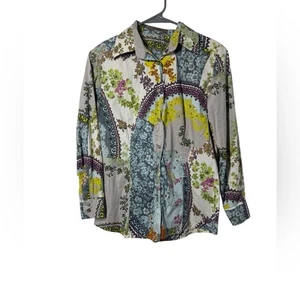 Etro Multicolor Button Up Shirt Size 46 - Picture 1 of 5