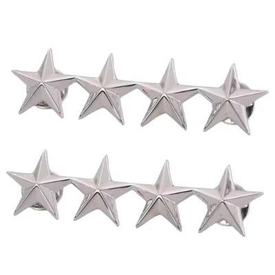 Par de insignias de rango general de 4 estrellas de oficial del ejército de Estados Unidos de la Segunda Guerra Mundial grandes - EE. UU. Foto 1 de 4