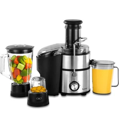 Set frullatore 3 in 1 spremiagrumi macchina per la lavorazione degli alimenti cucina - Immagine 1 di 4