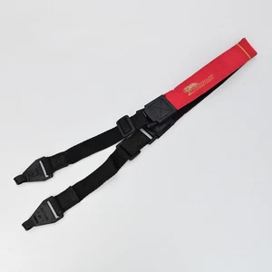Tundra Red Padded Camera Neck Strap Adjustable Polyester Shoulder Vintage Style - Picture 1 of 6