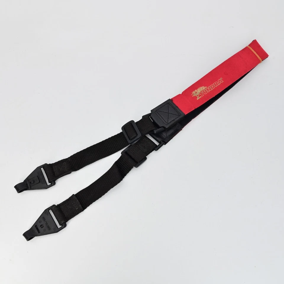 Tundra Red Padded Camera Neck Strap Adjustable Polyester Shoulder Vintage Style - Image 1 of 4