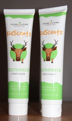 NUEVO Young Living Aceites Esenciales KidScents Pasta de Dientes Sabor Cítrico LOTE/2 Tubos Foto 1 de 3
