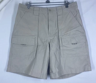 LL Bean Cargo Shorts Mens 32 Beige Hiking Camping Safari Outdoor Utility - Image 1 of 4