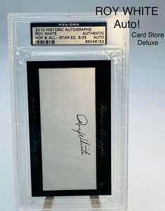 2010 ROY WHITE Historic Autographs HOF & All Star Auto NY YANKEES PSA/DNA 06/25 - Bild 1 von 5