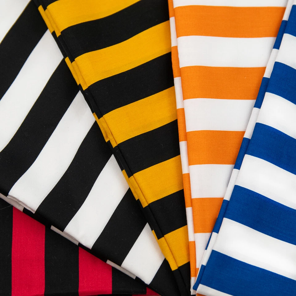 Tela de algodón a rayas estampada 100 % algodón 58/60" de ancho vendida por comprar Foto 1 de 1