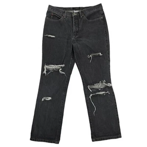 VTG Guess Jeans Mens 32x27 Black American Tradition Distressed 90s Y2K USA  - Picture 1 of 11