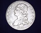 1838 Capped Bust Silver Quarter Low Mintage of 366,000 Last Year V-2 #S141