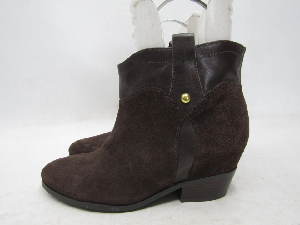 IVANKA TRUMP Mujer Talla 8.5 M Marrón Gamuza Tobillo Moda Botas Botines Foto 1 de 4
