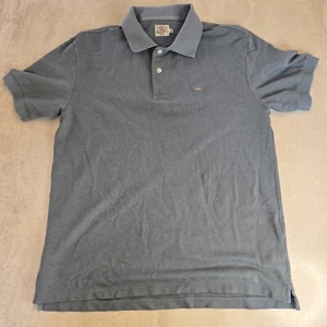 Camisa polo de manga corta marca Faherty para hombre verde azulado jaspeado mezcla de algodón talla pequeña - Imagen 1 de 10