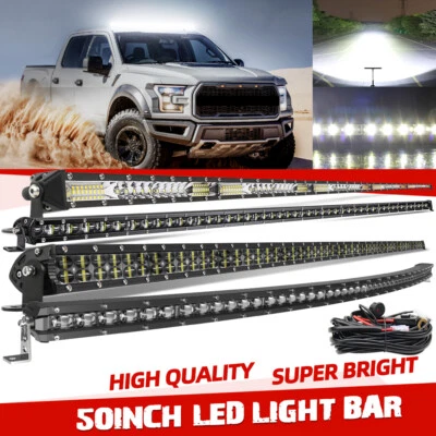 Combo de barra de luz LED de techo de 50"/52" para Ford F-150 F-250 F-350 F450 F550 Foto 1 de 4