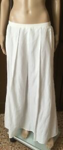 Skirt with two pockets Max Mara Woman, white color, size IT 46 DE 42 US 12 GB 14
