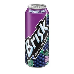6 Cans of Brisk Blackberry Iced Tea 710mL Each - Picture 1 of 4