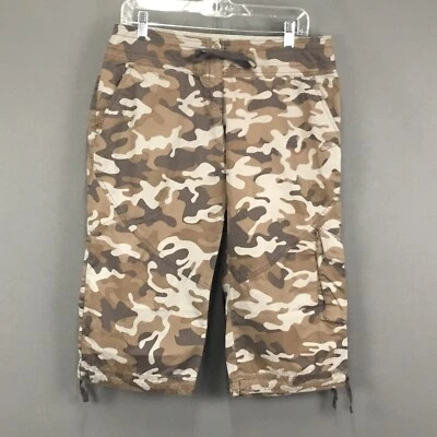 Pantalones capri Nike Cargo para mujer M verde camuflaje bolsillos con cordón jogger Gorpcore Foto 1 de 4