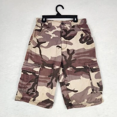 Pantalones Cortos de Jean Vintage Fubu The Collection Sueltos Camuflados Carga Largos Streetwear Niños 14 Foto 1 de 4