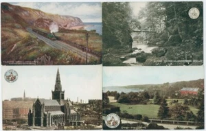 FOUR VINTAGE L. N. W. R. PICTORIAL POSTCARDS EARLY 1900'S - Picture 1 of 2