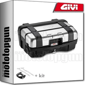 GIVI CASE BLACK TRK33N + ATTACHMENT YAMAHA FZ6 S2 2007 07 2008 08 2009 09 - Picture 1 of 4