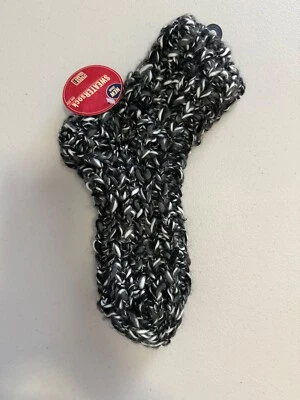 Calcetines suéter Faded Glory talla única nuevos con etiquetas negro/blanco/gris Foto 1 de 3