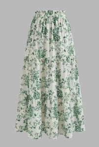 Cider High Rise Floral Ruffle Maxi Skirt BRAND NEW Size 12/14 (L) Elasticated - Picture 1 of 11