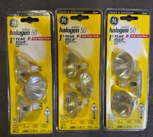 3 packs of 3 Halogen MR16 50w Floodlight Bulbs - BRAND NEW - Picture 1 of 1