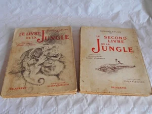 Le Livre de la Jungle Vol 1 & 2 Delagrave 1947/48 Rudyard Kipling jungle book - Picture 1 of 14