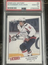 🔥🔥2008 Upper Deck Victory Hockey Alexander Ovechkin #2 PSA 10 CAPITALS🔥🔥