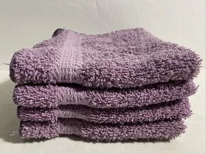 JC Penny Home Collection Natural Affinity Purple Wash Cloth Made In USA - Picture 1 of 17