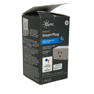 Cync by GE - Indoor Smart Plug - Alexa/Google Assistant - 2,4 GHz wireless - senza hub - nuovo con scatola! - Foto 1 di 12