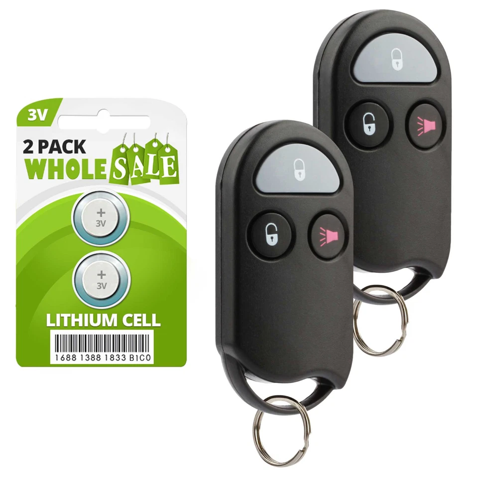 2 Replacement For 1998 1999 2000 Nissan Frontier Car Key Fob Remote Foto 1 de 4