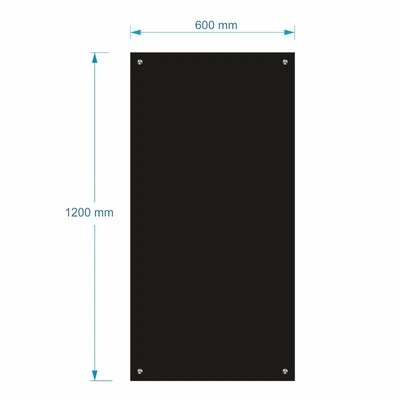60x120cm Black Acrylic Menu Board / Perspex Liquid Chalk Menu Board  - image 1 of 4