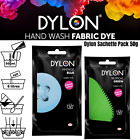 Dylon Fabric Colours & Machine/Hand dye Jeans Shirts Fabrics Hand Wash Powder